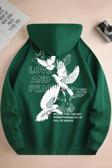 Love and Peace Baskılı Oversize Sweatshirt