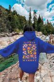 Flower Baskılı Oversize Sweatshirt