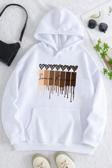 Leopar Kalp Baskılı Oversize Sweatshirt