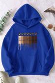 Leopar Kalp Baskılı Oversize Sweatshirt