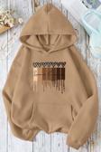 Leopar Kalp Baskılı Oversize Sweatshirt