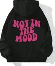 Havamda Değilim Baskılı Oversize Sweatshirt