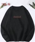 Classical Baskılı Oversize Sweatshirt