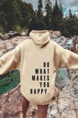 Do What Baskılı Oversize Sweatshirt