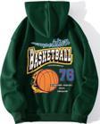 Basketball 76 Baskılı Oversize Sweatshirt