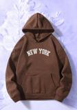 Newyork Baskılı Oversize Sweatshirt
