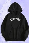 Newyork Baskılı Oversize Sweatshirt