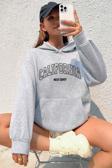 California Baskılı Oversize Sweatshirt