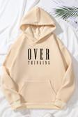 Unisex Cartoon Face Siyah Beyaz Hoodie