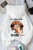 Enjoy Personel Time Baskılı Oversize Sweatshirt