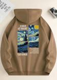 Vangogh Baskılı Oversize Sweatshirt