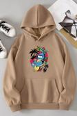 Unisex Crazy Banana Baskılı Sweatshirt