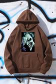 Poster Baskılı Unisex Oversize Sweatshirt