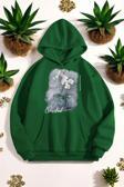 Orkide Tuval Baskılı Unisex Oversize Sweatshirt