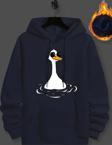 Duck Baskılı Oversize Sweatshirt
