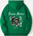 Dream Maker Baskılı Unisex Oversize Sweatshirt