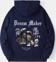 Dream Maker Baskılı Unisex Oversize Sweatshirt