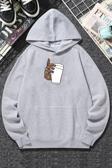 Unisex Tupac Coffee Baskılı Sweatshirt