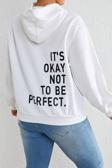 Sırt It's Okay Not To Be Perfect Baskılı Sweatshirt