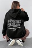 Unisex Nothing Baskılı Sweatshirt