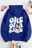 One Of a Kind Baskılı Oversize Sweatshirt