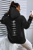 Unisex Ninja Akatsuki Sırt Baskılı Sweatshirt
