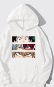 Unisex Makima Hugging Denji Baskılı Sweatshirt