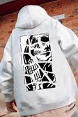 Unisex Skullcracked Baskılı Sweatshirt