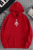 Unisex Skullcracked Baskılı Sweatshirt