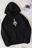 Unisex Skullcracked Baskılı Sweatshirt