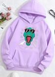 Unisex T - Rex Baskılı Sweatshirt