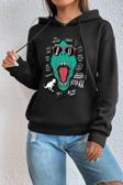 Unisex T - Rex Baskılı Sweatshirt