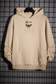 Cartoon Graphic Thermal Lined Drawstring Sweatshirt