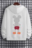 Unisex Mouse Sırt Baskılı Sweatshirt
