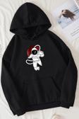 Unisex Astronot Baskılı Sweatshirt