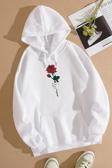 Rose Baskılı Sweatshirt