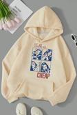 Cheap Baskılı Oversize Sweatshirt