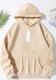 Unisex Tüy Baskılı Sweatshirt
