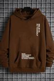 Belive in Yourself Baskılı Oversize Sweatshirt
