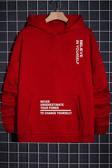 Belive in Yourself Baskılı Oversize Sweatshirt