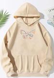 Unisex Butterfly Baskılı Sweatshirt