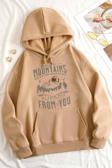 From You Baskılı Oversize Sweatshirt