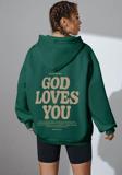 Good Loves You Baskılı Oversize Sweatshirt