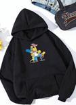 Unisex Oversize Çılgın Aile Baskılı Sweatshirt
