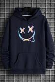 Holoram Smile Baskılı Oversize Sweatshirt