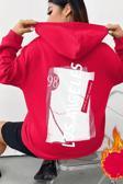 Unisex Oversize Live in The Moment Baskılı Sweatshirt