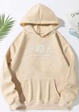 Unisex Celestial Sun Moon Baskılı Sweatshirt