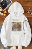 Unisex Oversize Tasmania Baskılı Sweatshirt