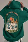 Arizona Baskılı Unisex Oversize Sweatshirt