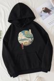 Unisex Neighbor's Ukiyo E Baskılı Sweatshirt